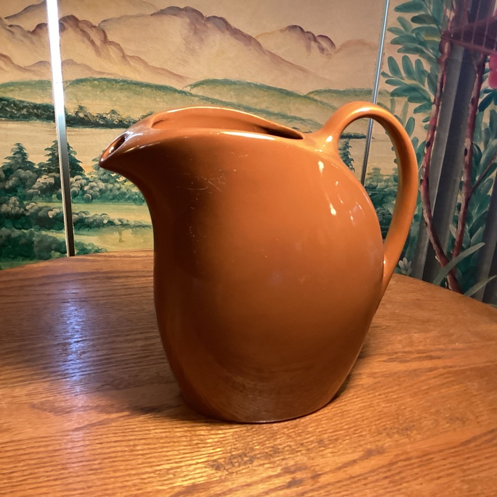 Vintage Hall pottery refrigerator pitcher made in USA
